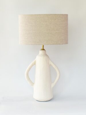 The Rumba Chico Open Armed White Table Lamp