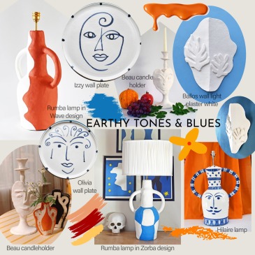 Earthy tones and the blues – A winning colour combination